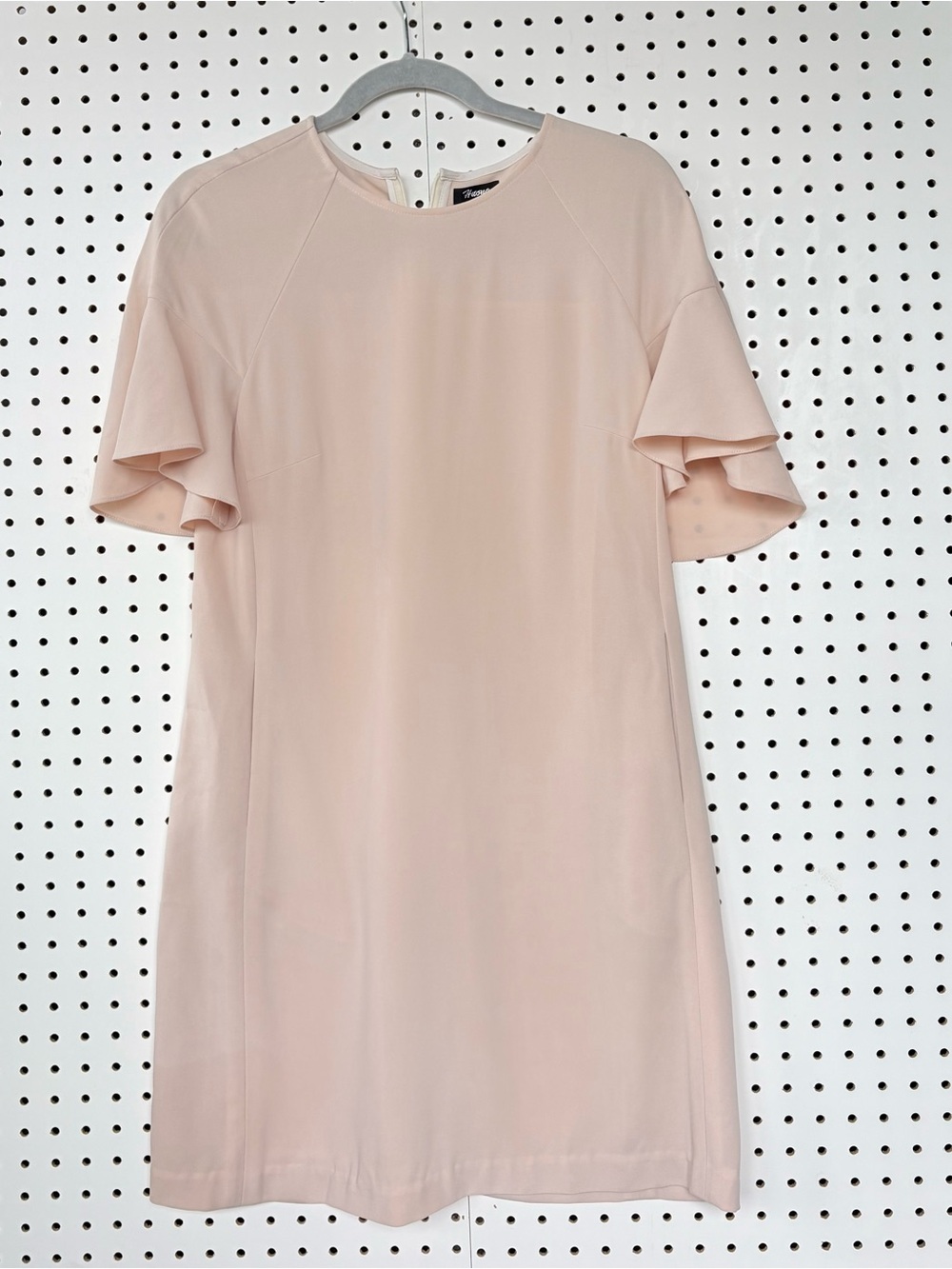 Huong Elegant Blush Short Sleeve dress with pockets size Small